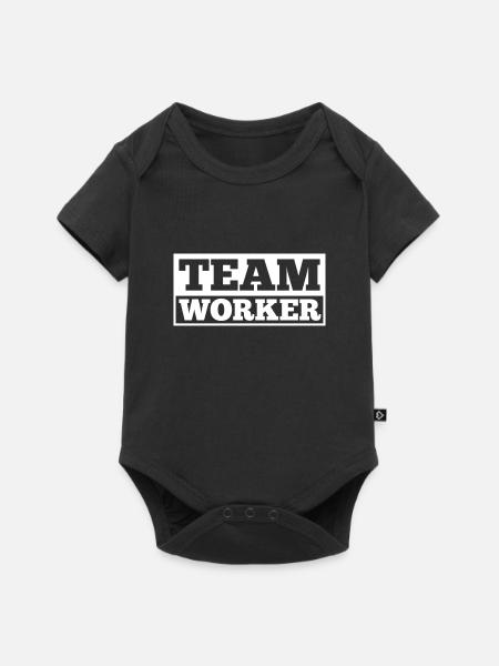 Teamworker - Baby Premium Kurzarmbody - Schwarz
