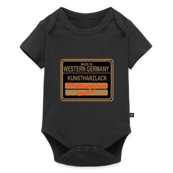 Made In Western Germany - Baby Premium Kurzarmbody - Schwarz - Vorne