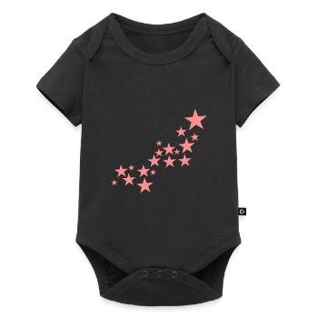 Star Pattern Symbols - Baby Premium short-sleeve bodysuit - black - Front