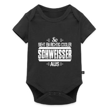 Schweißer Metallbauer Schweisser Schweißen - Baby Premium Kurzarmbody - Schwarz - Vorne