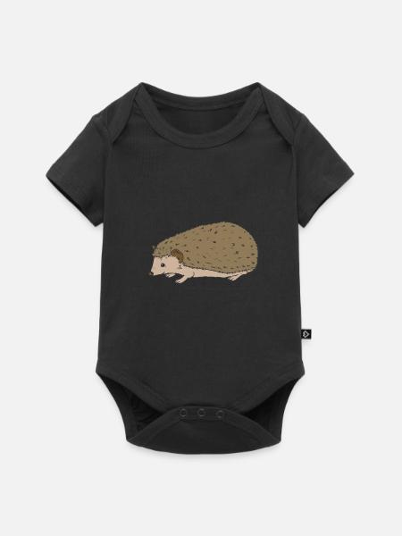 Hedgie Hedgehog Anatomy Hedgehog - Baby Premium short-sleeve bodysuit - black