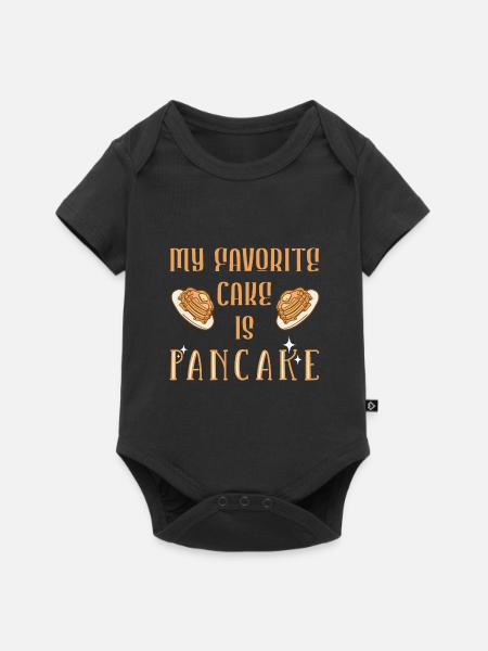 Pfannkuchen - Baby Premium Kurzarmbody - Schwarz