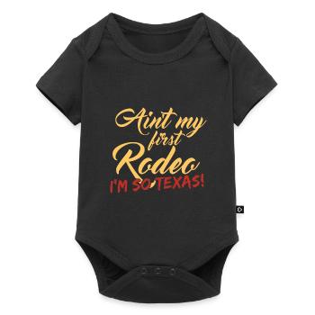 Nicht mein erstes Rodeo-Design für stolze Texaner - Baby Premium Kurzarmbody - Schwarz - Vorne