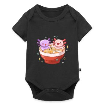 Conception de salle de bain Axoltol Ramen pour les amateurs d’axolotl - Body à manches courtes Premium Bébé - noir - Devant