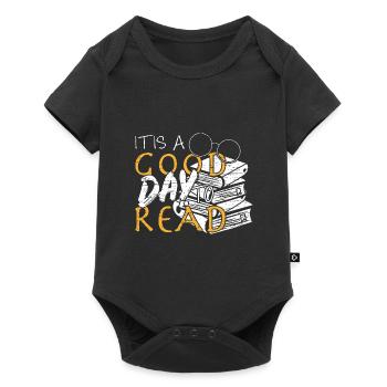 It's a good day to read - Baby Premium short-sleeve bodysuit - black - Front