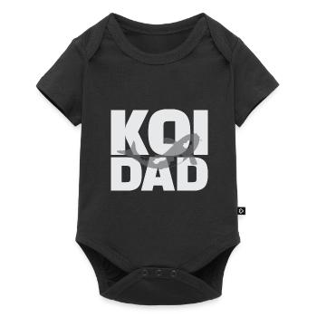 Koi Dad Koi-Fisch-Design für Koi-Teich-Besitzer - Baby Premium Kurzarmbody - Schwarz - Vorne