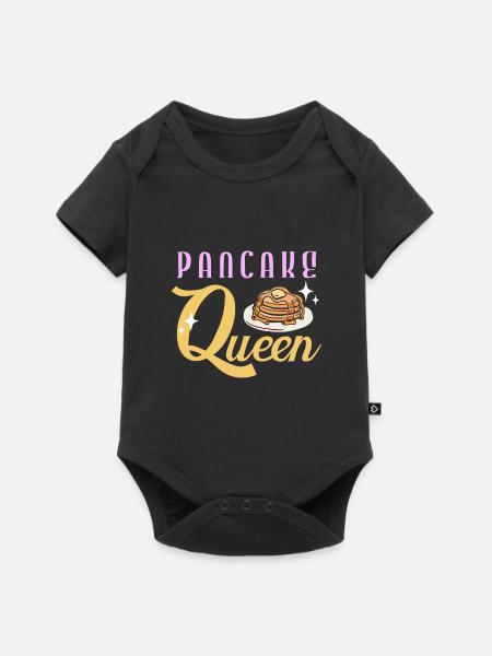 Pfannkuchen - Baby Premium Kurzarmbody - Schwarz