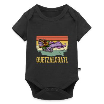 Quetzalcoatl Axolotl Mexique Divinité Aztèque - Body à manches courtes Premium Bébé - noir - Devant