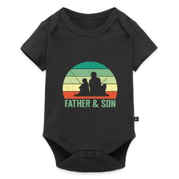 Father's Day Dad Dad Best Dad - Baby Premium short-sleeve bodysuit - black - Front