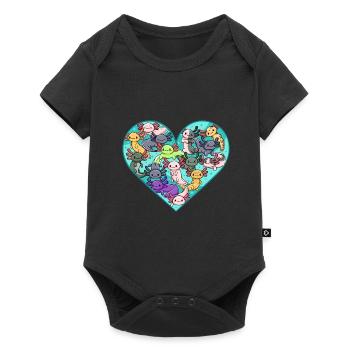 Toutes sortes d’axolotls design pour les fans d’axolotls - Body à manches courtes Premium Bébé - noir - Devant