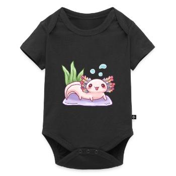 Underwater Chalk Design for Axolotl Lovers - Baby Premium short-sleeve bodysuit - black - Front