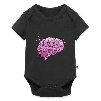 Brain Learning Smart Thinking Knowledge - Baby Premium short-sleeve bodysuit - black - Front