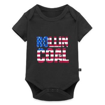 Conception de rouleaux de carbone aux États-Unis pour les conducteurs de diesel - Body à manches courtes Premium Bébé - noir - Devant