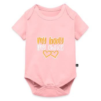 Mon corps Mon choix Pro Choice Égalité des femmes - Body à manches courtes Premium Bébé - rose - Devant