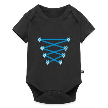 Ladies dirndl replacement traditional costume replacement blouse fair - Baby Premium short-sleeve bodysuit - black - Front