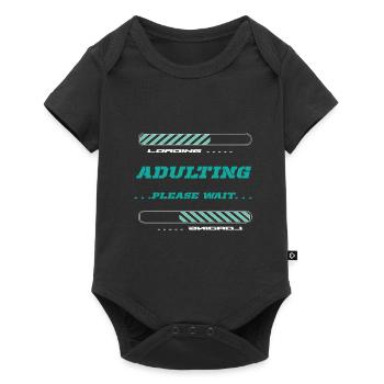 18e anniversaire Adulte Dix-huit ans - Body à manches courtes Premium Bébé - noir - Devant