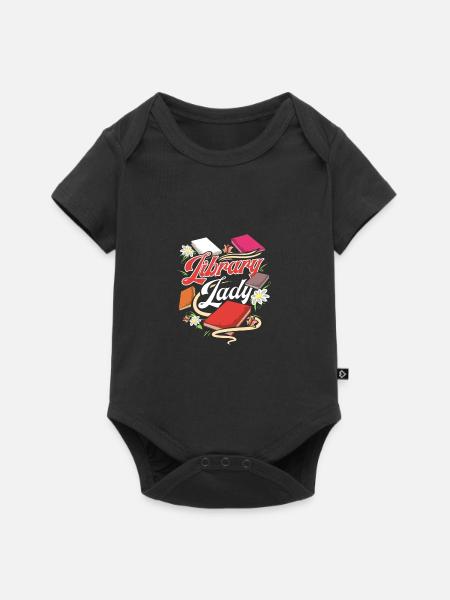 Buch Lover Geschenk Fun Library Lady Reader - Baby Premium Kurzarmbody - Schwarz