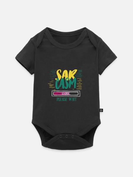 Sarkasmus lädt lustiges Sarkasmus-Geschenk - Baby Premium Kurzarmbody - Schwarz