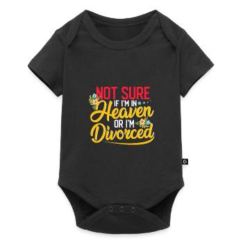 Sarcastic Not Sure If In Heaven or Divorced - Baby Premium short-sleeve bodysuit - black - Front