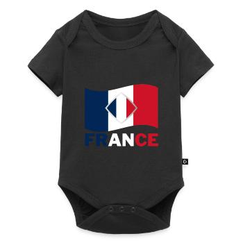 Football jersey France I Football Francis flag - Baby Premium short-sleeve bodysuit - black - Front