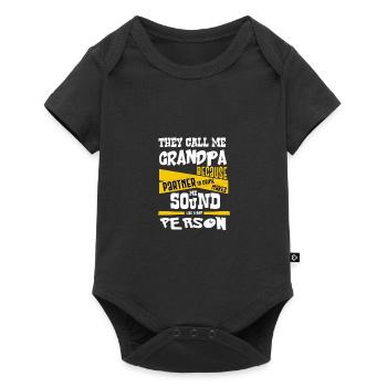 Partner in Crime Sound Like Bad Person Grandpa - Baby Premium short-sleeve bodysuit - black - Front