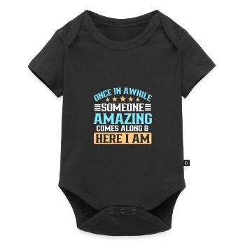 Once in Awhile Someone Amazing Comes Along - Baby Premium short-sleeve bodysuit - black - Front