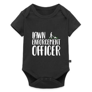 Lawn Mowing Lawn Mower Gardener - Baby Premium short-sleeve bodysuit - black - Front