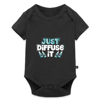 Huile Essentielle Cadeau Just Diffus It Huiles Essentielles - Body à manches courtes Premium Bébé - noir - Devant