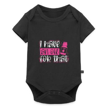 Cadeau de praticien d’huile essentielle avoir une huile pour - Body à manches courtes Premium Bébé - noir - Devant