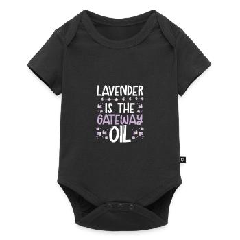 Ätherische Öle Praktiker Geschenk Lavendel Die - Baby Premium Kurzarmbody - Schwarz - Vorne