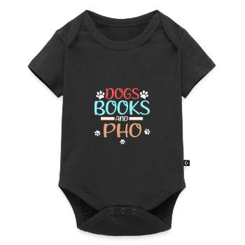 Pho Lover Gift Dogs Livres et Pho Reader - Body à manches courtes Premium Bébé - noir - Devant