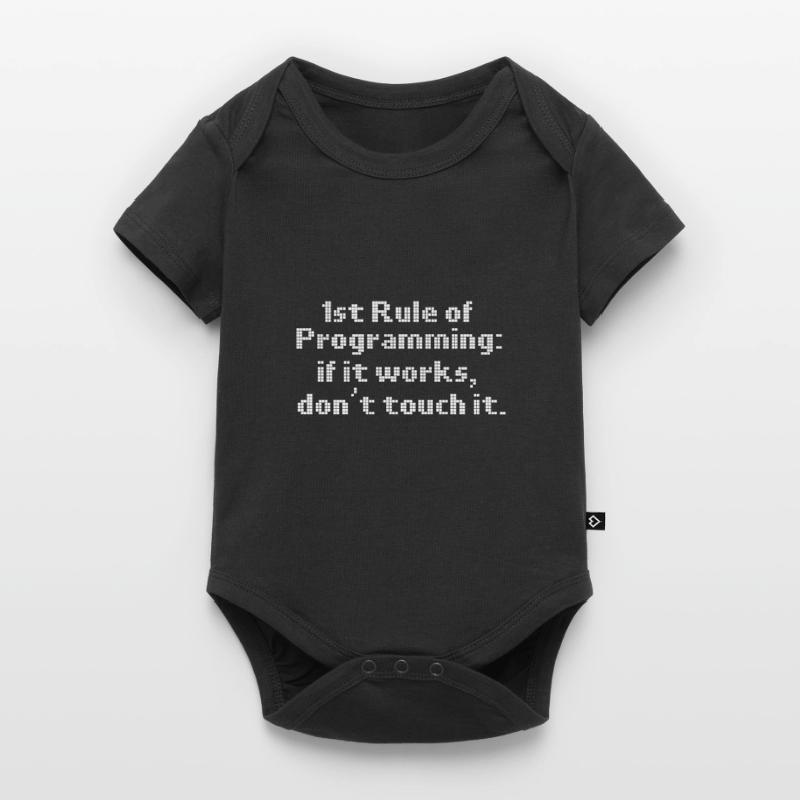 Computer Programming First Rule If It Works Don't Baby Premium short-sleeve bodysuit