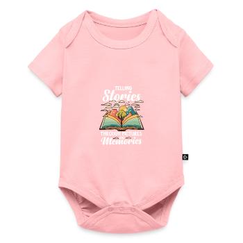 Raconter des histoires Trhough Images et souvenirs - Body à manches courtes Premium Bébé - rose - Devant
