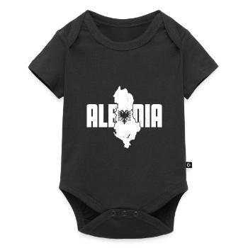 Republic of Albania Albania Shqipëria Tirana Albanians - Baby Premium short-sleeve bodysuit - black - Front