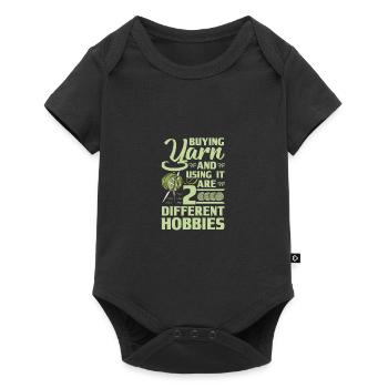 Tricoter Humour Acheter du fil et l’utiliser 2 - Body à manches courtes Premium Bébé - noir - Devant