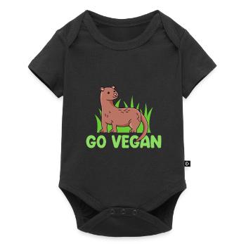Conception de visons pour les fiers végétaliens - Body à manches courtes Premium Bébé - noir - Devant