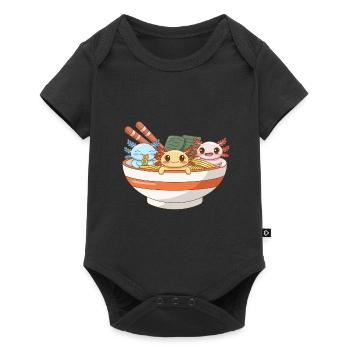 Conception de nouilles Ramen Axoltol pour les amateurs d’axolotl - Body à manches courtes Premium Bébé - noir - Devant
