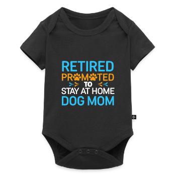 Dog Mom Pension - stay at home dog mom - Baby Premium short-sleeve bodysuit - black - Front