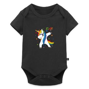 Dab dabbing unicorn unicorn gift - Baby Premium short-sleeve bodysuit - black - Front