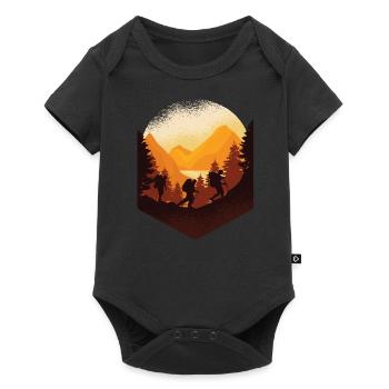Climbing Mountaineering Mountains Gift Birthday - Baby Premium short-sleeve bodysuit - black - Front