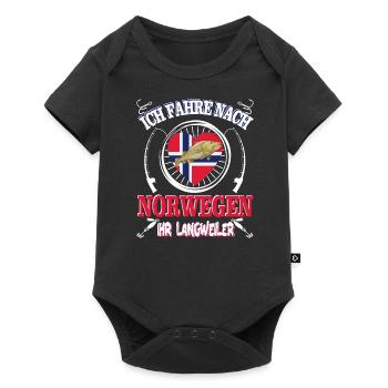 Cool disant "Je vais en Norvège" cadeau - Body à manches courtes Premium Bébé - noir - Devant