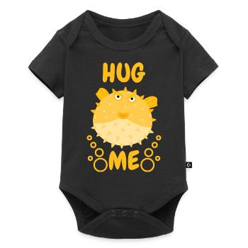 Hug Me Puffer Fish - Baby Premium short-sleeve bodysuit - black - Front