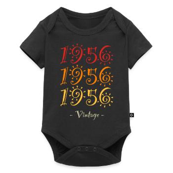 1956 vintage - Baby Premium short-sleeve bodysuit - black - Front
