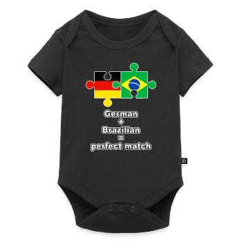 German Brazilian Puzzle - Baby Premium Kurzarmbody - Schwarz - Vorne