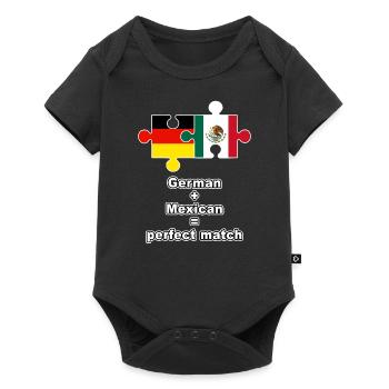 Puzzle germano-mexicain - Body à manches courtes Premium Bébé - noir - Devant