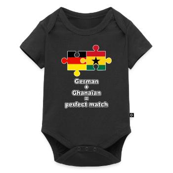 German Ghanaian Puzzle - Baby Premium short-sleeve bodysuit - black - Front