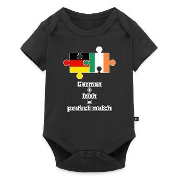 German Irish Puzzle - Baby Premium short-sleeve bodysuit - black - Front