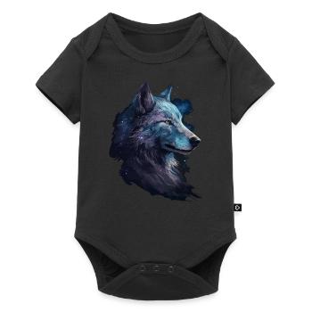 Wolf Scratch Marks Claws Wild Forest Animal Wolf's Head - Baby Premium short-sleeve bodysuit - black - Front