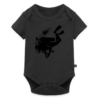 Diver Diving Femmes Scuba Diver Plongée sous-marine - Body à manches courtes Premium Bébé - noir - Devant