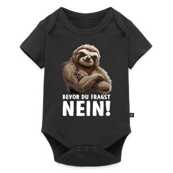 Sloth Sloth Wilderness Before You Ask No - Baby Premium short-sleeve bodysuit - black - Front